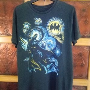 DC Comics Batman Starry Night Print T-shirt